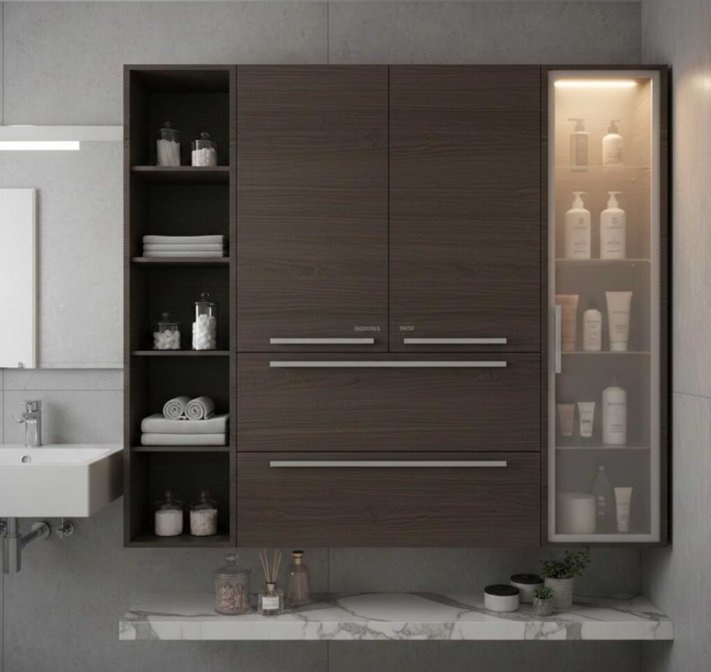 modern bathroom storage